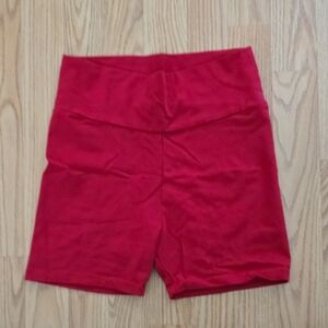Women's Ambiance Red High-Waisted Shorts